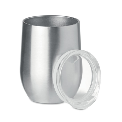 DOUBLE WALL MUG 300ML in Silver