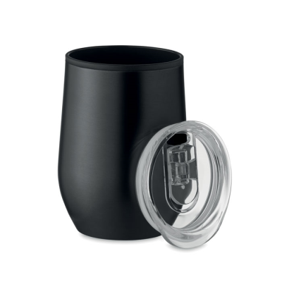 DOUBLE WALL TRAVEL CUP 350 ML in Black