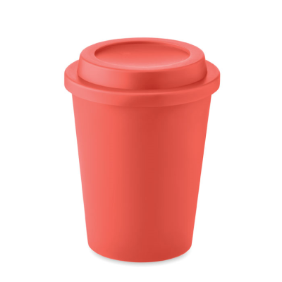 DOUBLE WALL TUMBLER PP 300 ML in Red