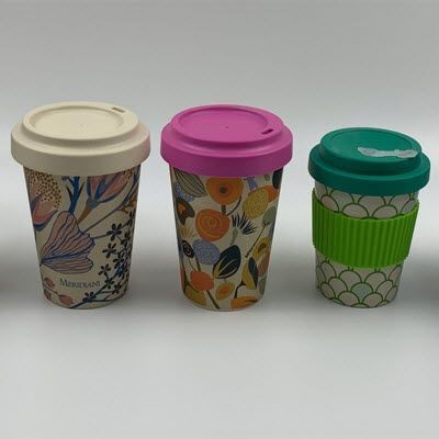 DUNHAM PROMOTIONAL BAMBOO FIBRE REUSABLE COFFEE CUP