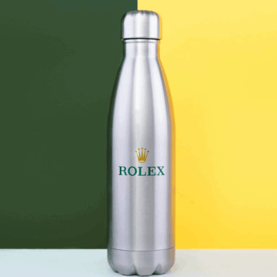 ECO CUP - 90% RECYCLED & POWDER COATED SILVER DOUBLE WALLED COFFEE TUMBLER with Giftbag 340ml