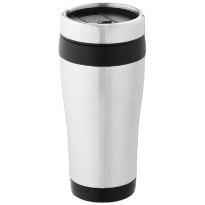 ELWOOD 410 ML THERMAL INSULATED TUMBLER in Silver & Solid Black