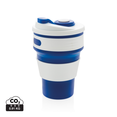 FOLDING SILICONE CUP in Blue