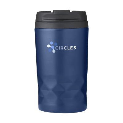 GRAPHIC MINI MUG RCS RECYCLED STEEL 250 ML THERMO CUP in Blue