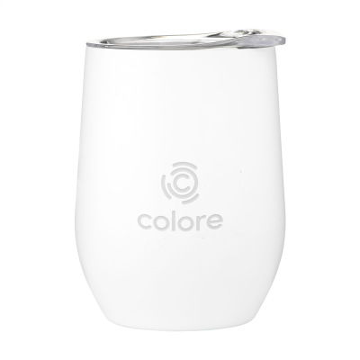 HUEVO RCS RECYCLED STEEL CUP 350 ML THERMO CUP in White