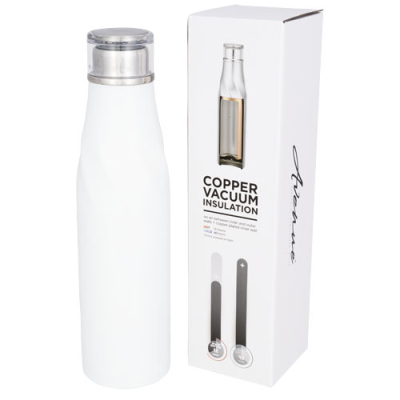HUGO 650 ML SEAL-LID COPPER VACUUM THERMAL INSULATED BOTTLE in White