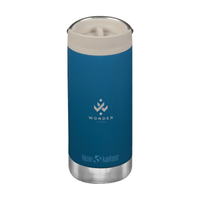 KLEAN KANTEEN TK WIDE RECYCLED THERMAL INSULATED MUG 355 ML in Light Blue