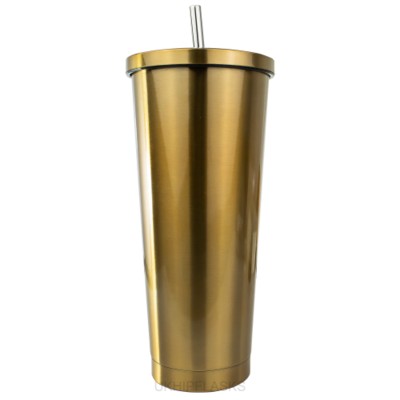 LARGE THERMAL INSULATED 750ML GOLD TUMBLER - PROMOTIONAL CORPORATE GIFT