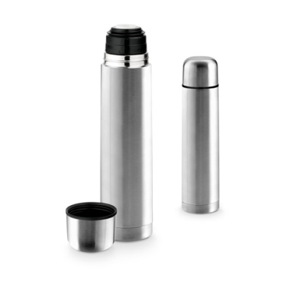 LITER STAINLESS STEEL METAL THERMOS BOTTLE 1000 ML