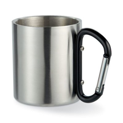 METAL MUG & CARABINER HANDLE in Black