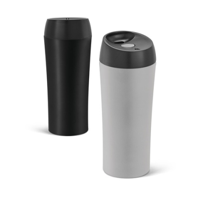 MONARDA STAINLESS STEEL METAL AND PP TRAVEL CUP 470 ML