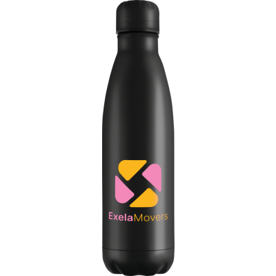 MOOD POWDER COATED VACUUM BOTTLE - 500ML BLACK