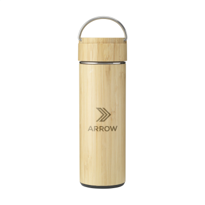 NIKKO 330 ML BAMBOO THERMO BOTTLE & THERMO CUP in Bamboo