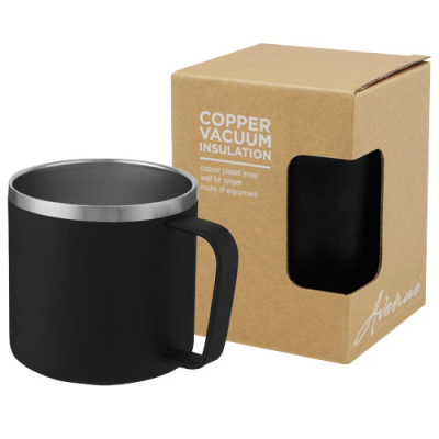 NORDRE 350 ML COPPER VACUUM THERMAL INSULATED MUG in Solid Black