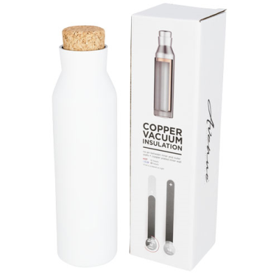 NORSE 590 ML COPPER VACUUM THERMAL INSULATED BOTTLE in White