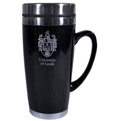 PLASTIC TRAVEL MUG in White