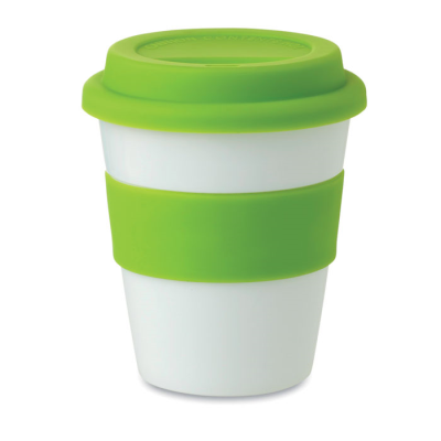 PP TUMBLER with Silicone Lid in Green