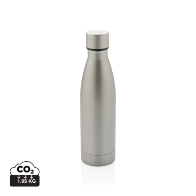RCS RECYCLED STAINLESS STEEL METAL SOLID VACUUM BOTTLE in Grey
