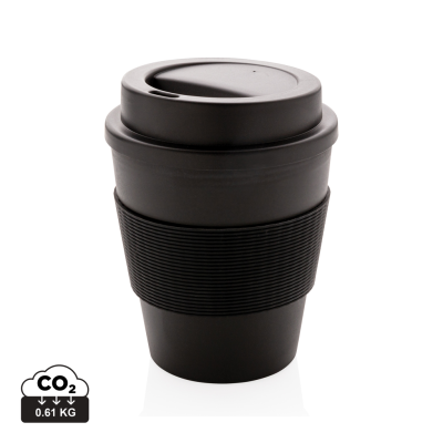 REUSABLE COFFEE CUP with Screw Lid 350ml in Black