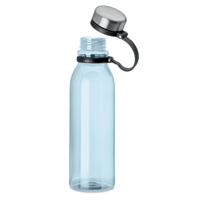 RPET BOTTLE WITH STAINLESS STEEL CAP 780ML in Transparent Light Blue