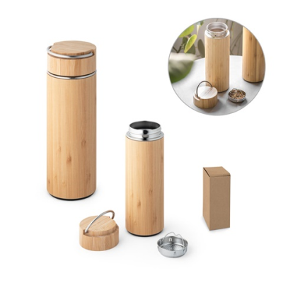 SOW BAMBOO & METAL THERMAL VACUUM BOTTLE