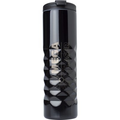 STAINLESS STEEL METAL DOUBLE WALLED MUG (460ML) in Black