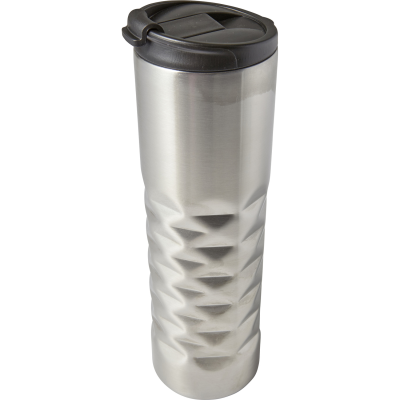 STAINLESS STEEL METAL DOUBLE WALLED MUG (460ML) in Silver