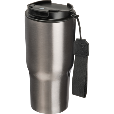 STAINLESS STEEL METAL DRINK CUP, 550ML in Silvergrey  - PROMOTIONAL CORPORATE GIFT