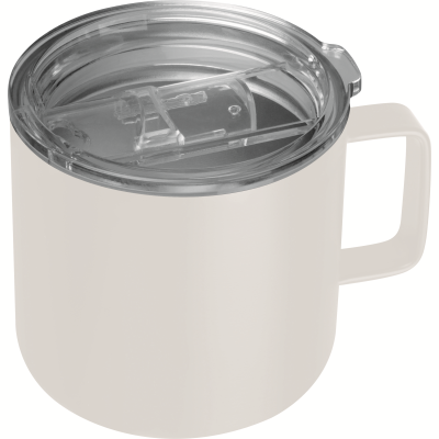 STAINLESS STEEL METAL DRINK CUP in White