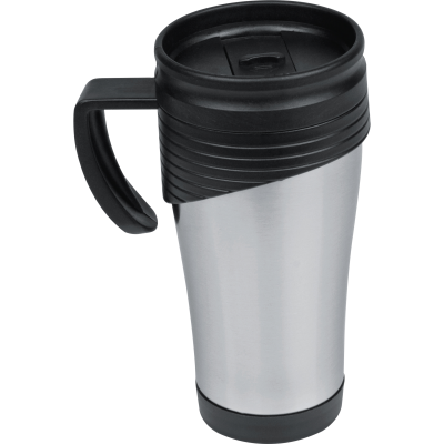STAINLESS STEEL METAL THERMO CUP EL PASO in Silver Grey  - PROMOTIONAL CORPORATE GIFT