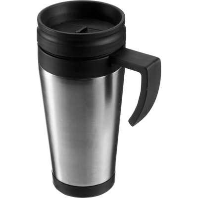 STEEL TRAVEL MUG (420ML) in Silver