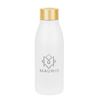 STELLA DOUBLE WALLED VACUUM BOTTLE - 600ML WHITE & GOLD