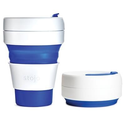 STOJO COLLAPSIBLE POCKET CUP in Blue