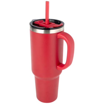SYDNEY 1200 ML DOUBLE WALL RCS CERTIFIED COPPER VACUUM THERMAL INSULATED TUMBLER with Straw - PROMOTIONAL CORPORATE GIFT