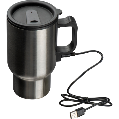 THERMO MUG ZÜRICH in Silver Grey  - PROMOTIONAL CORPORATE GIFT