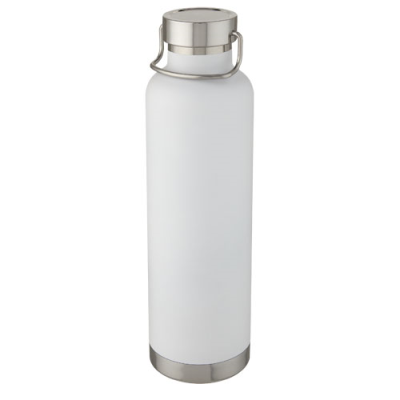 THOR 1 L COPPER VACUUM THERMAL INSULATED WATER BOTTLE in White