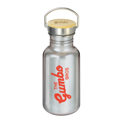 TRAVELLER CANTEEN BOTTLE - BAMBOO LID (500ML) *