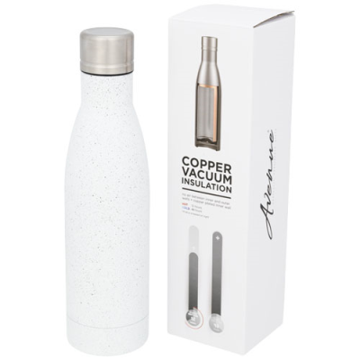 VASA 500 ML SPECKLED COPPER VACUUM THERMAL INSULATED BOTTLE in White