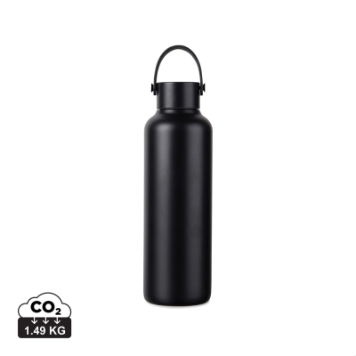 VINGA BALTIMORE RCS RECYCLED SS BOTTLE 600 ML in Black - PROMOTIONAL CORPORATE GIFT