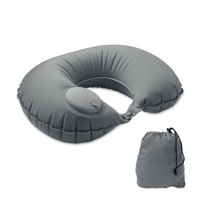FAST INFLATABLE TRAVEL PILLOW in Grey