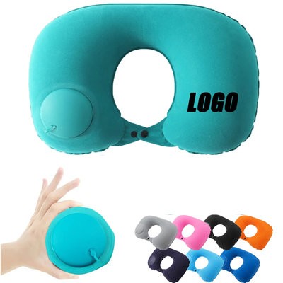 FLOCKING INFLATABLE U-SHAPED PILLOWPRESS PORTABLE