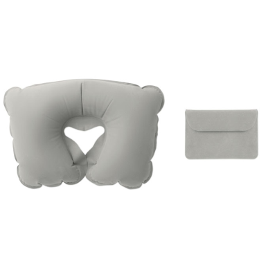 INFLATABLE PILLOW in Pouch in Grey