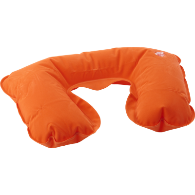 INFLATABLE TRAVEL CUSHION in Orange