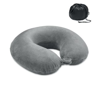 TRAVEL PILLOW in 210D RPET in Grey