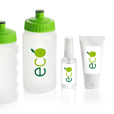 3 PIECE PLASTIC TRAVEL WATER BOTTLE SET