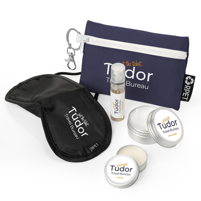 5 PIECE TRAVEL SET in a Pouch - PROMOTIONAL CORPORATE GIFT