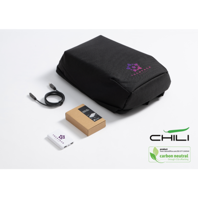 CHILI CONCEPT GIFT SET 7 - ANTI-THEFT BACKPACK RUCKSACK, CHARGER CABLE, POWER BANK - PROMOTIONAL CORPORATE GIFT