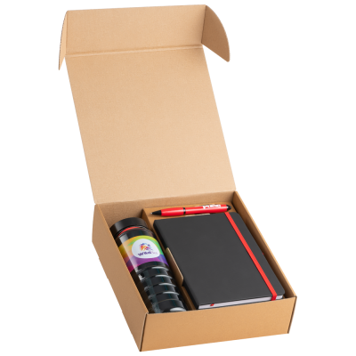ONBOARDING GIFT SET 1 - A5 NOTE BOOK, SPORTS BOTTLE, CONTOUR PEN - PROMOTIONAL CORPORATE GIFT