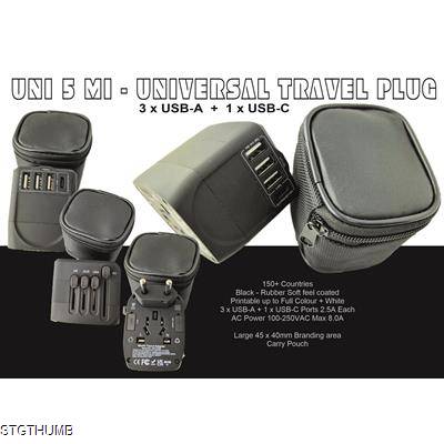 UNI 5 MI, UNIVERSAL TRAVEL PLUG