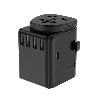VOYAGER 5 PORT USB a & C TRAVEL ADAPTOR - BS8546 COMPLIANT